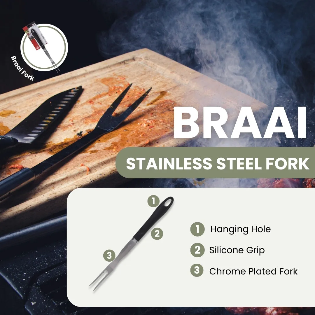 Stainless Steel Braai Barbecue Fork