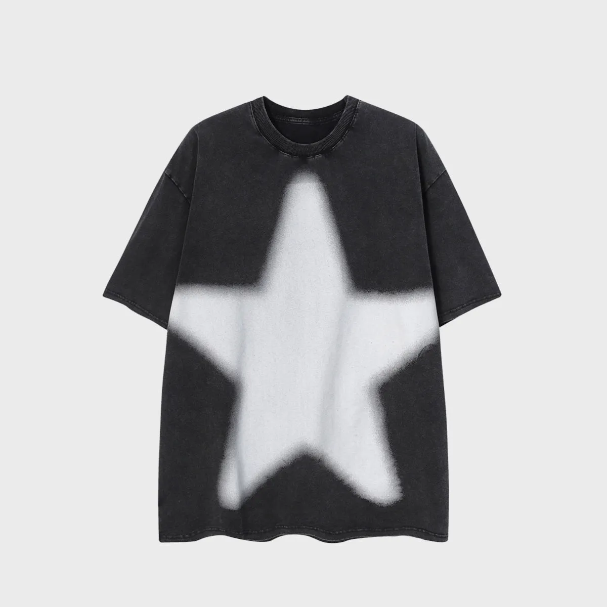 Star | Vintage Washed Graphic Oversized T Shirt