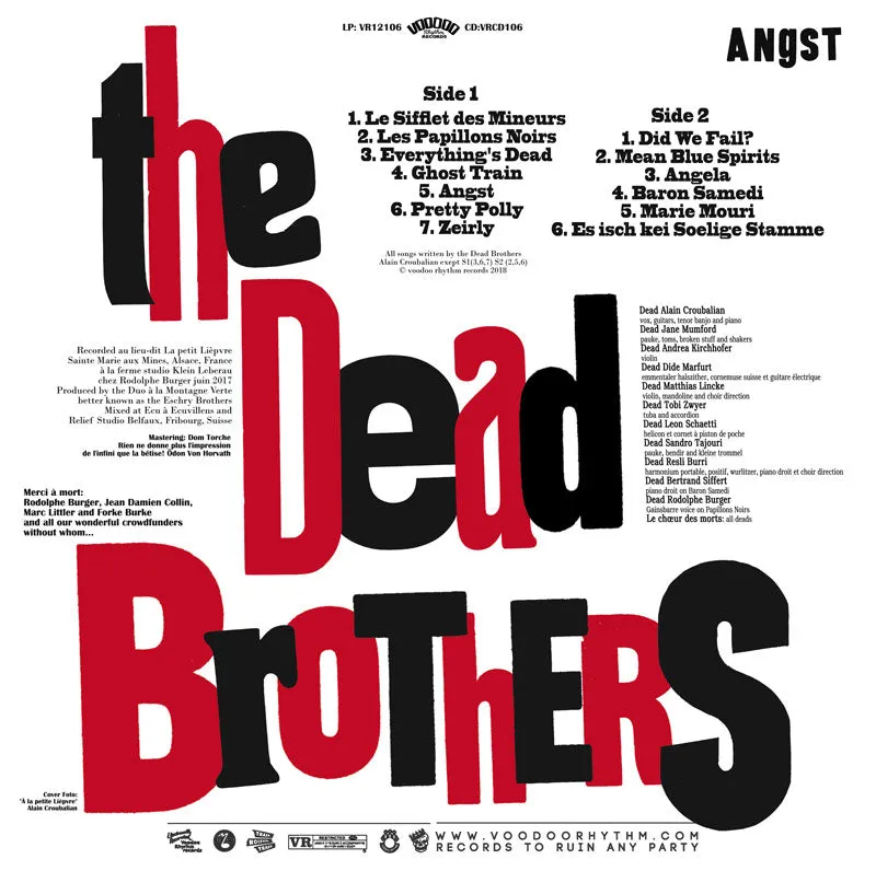 The Dead Brothers - angst (VRCD106/VR12106)