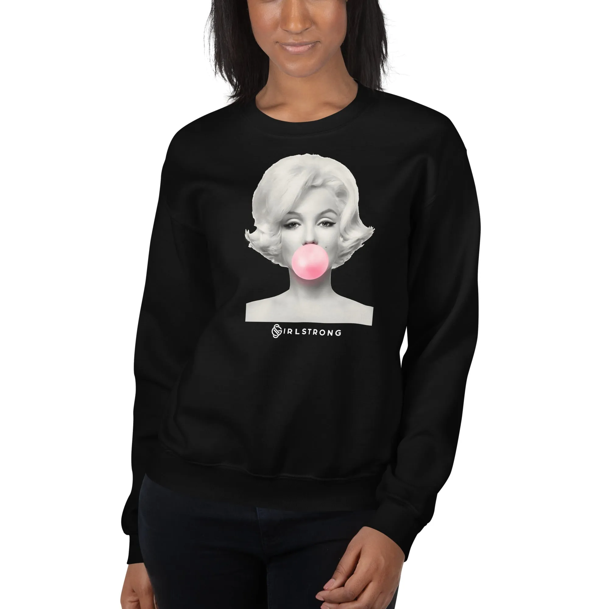 THE ESSENTIAL UNISEX SWEATSHIRT BLACK MARILYN MONROE