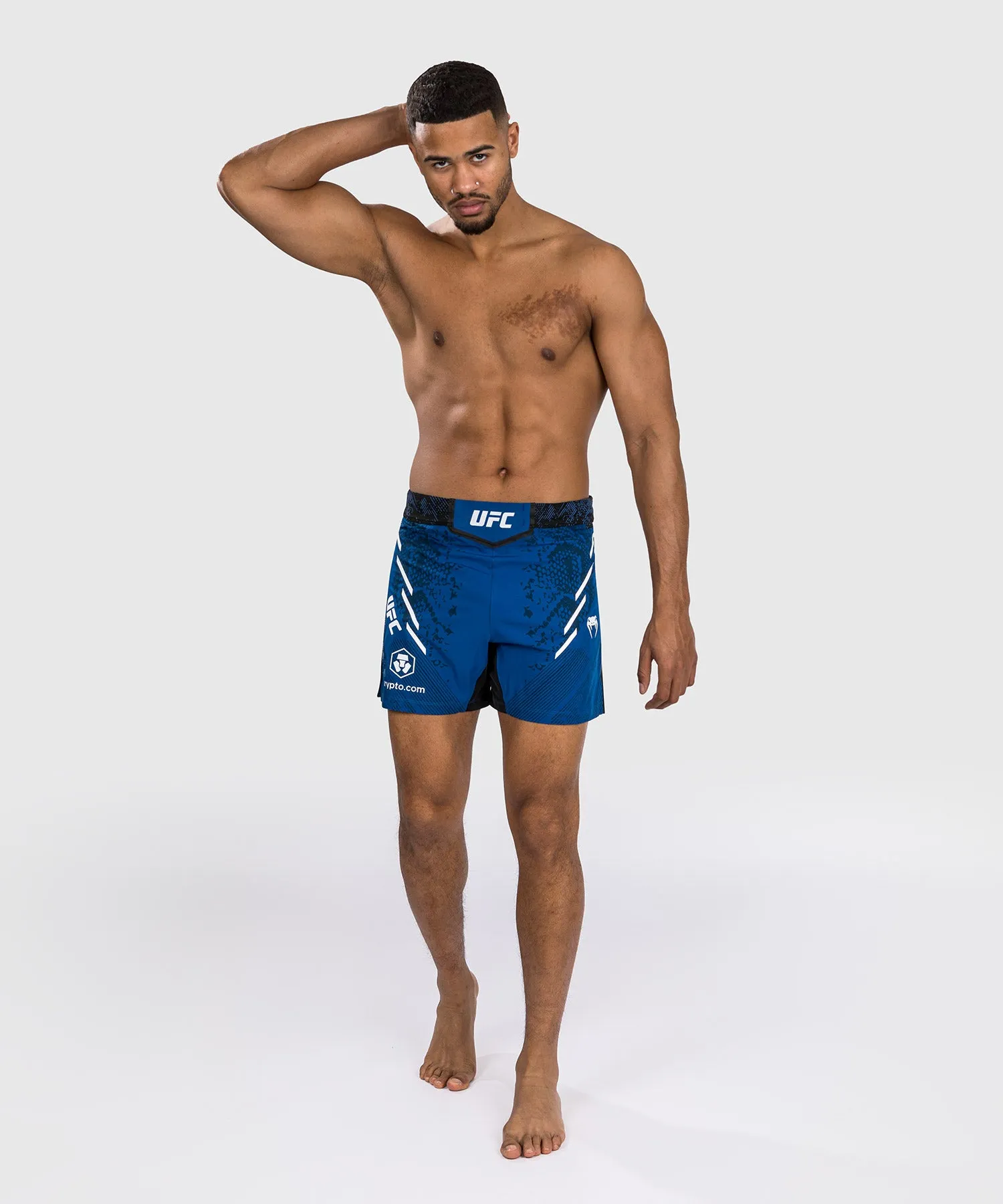 UFC Adrenaline by Venum Personalized Authentic Fight Night Men's Fight Short - Short Fit - Blue