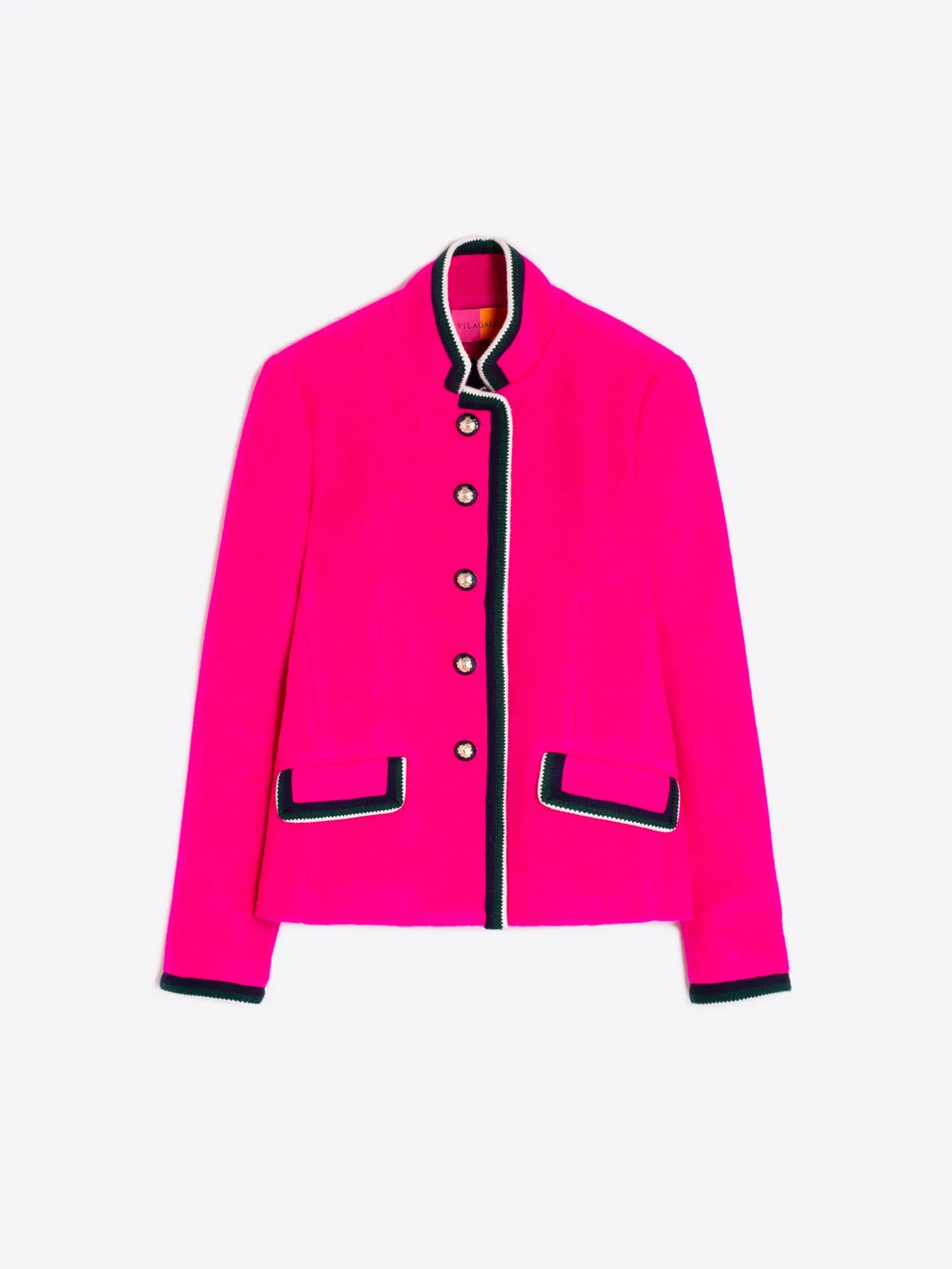 Vilagallo Pink/Black Army Style Jacket