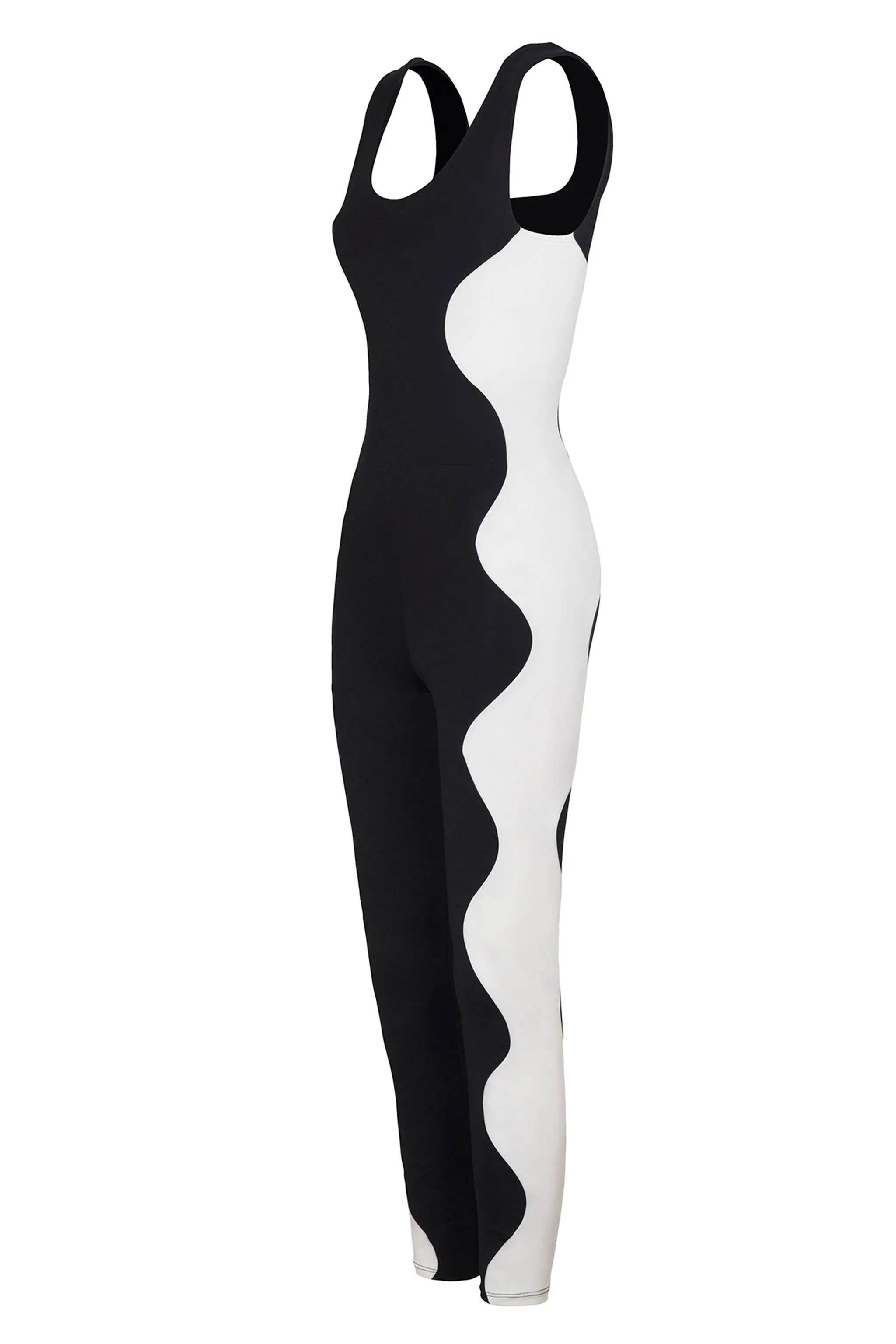 Wave Unitard Black / Chantilly