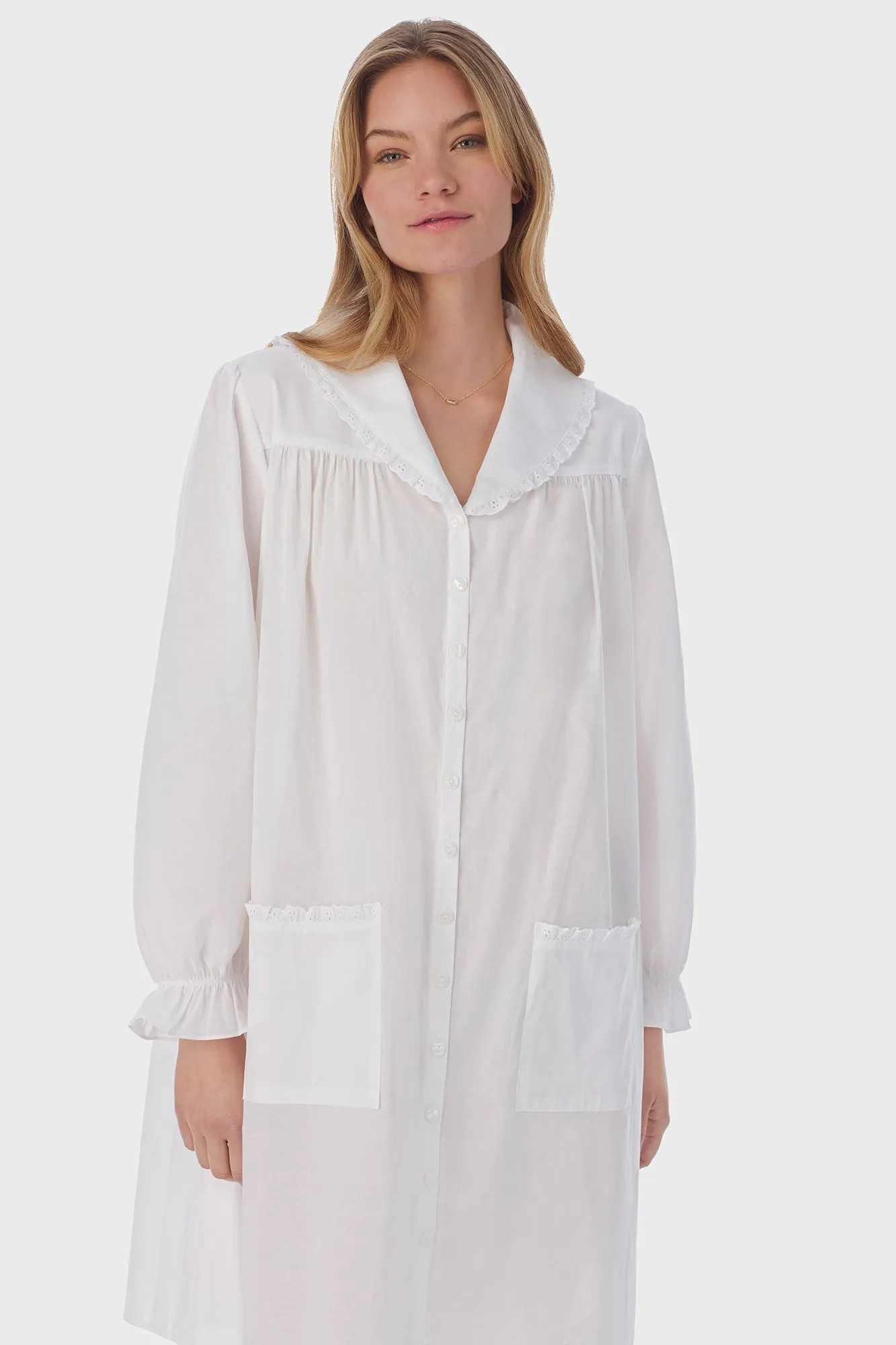 White Cotton Dream Short Robe/Dress