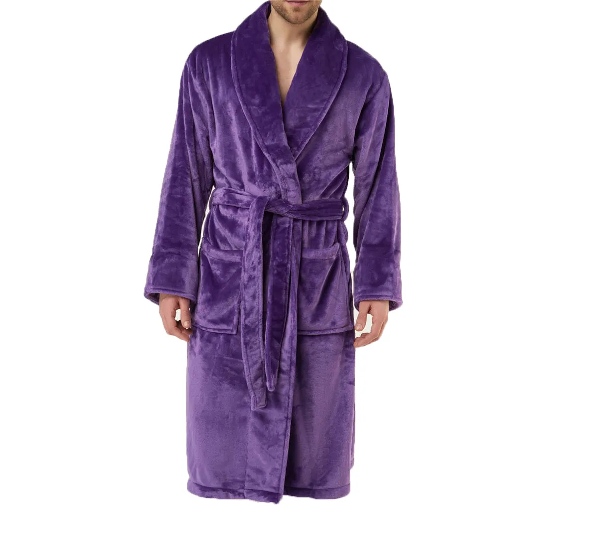 Wholesale Soft Microfleece Shawl Collar Robe