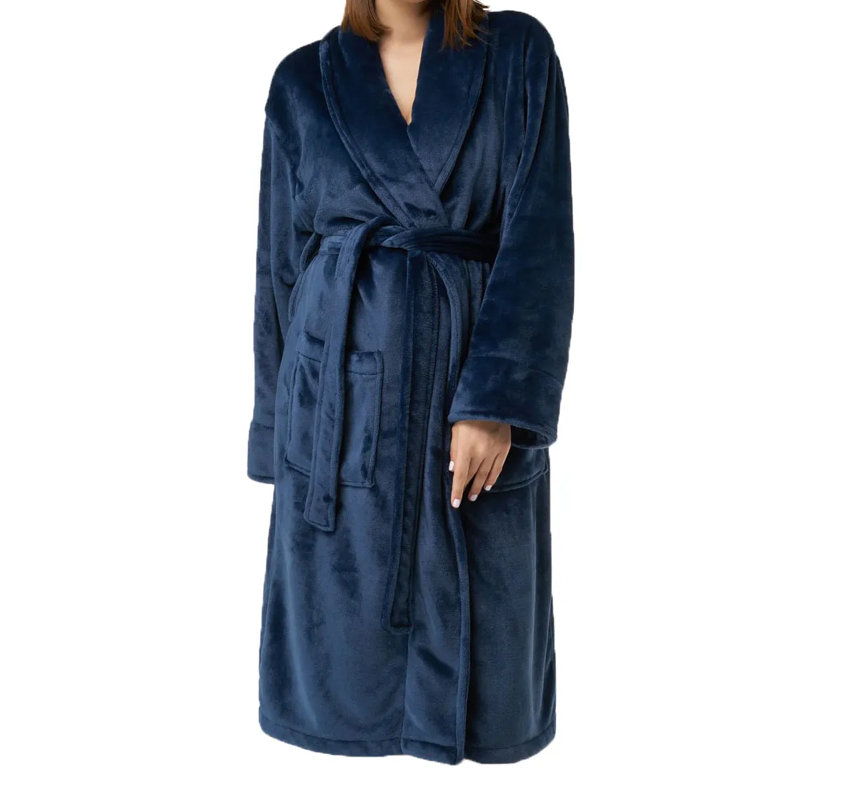 Wholesale Soft Microfleece Shawl Collar Robe