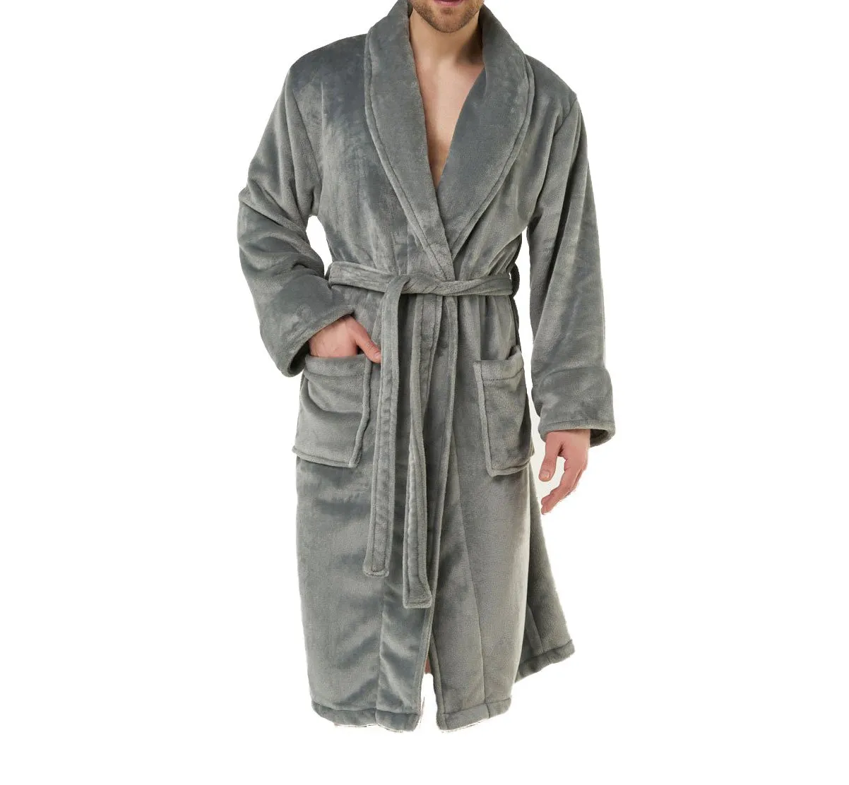 Wholesale Soft Microfleece Shawl Collar Robe