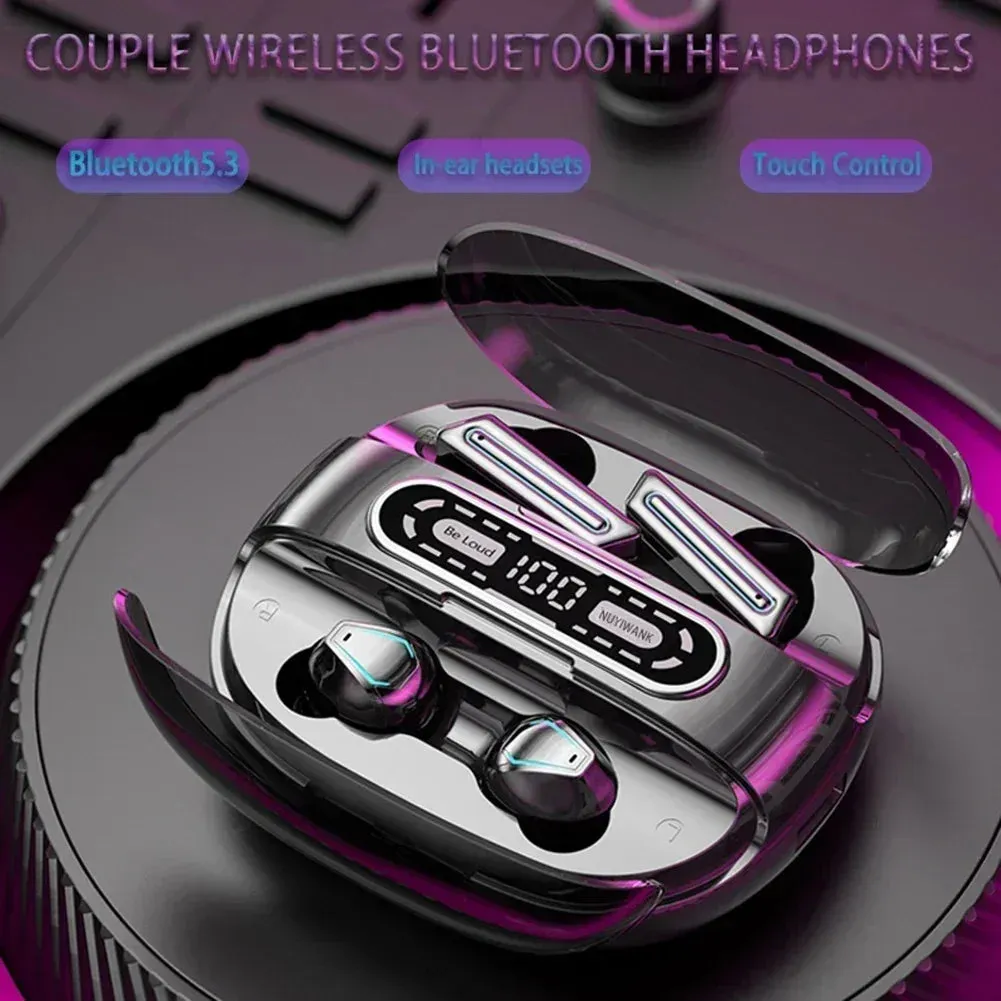 Wireless Earbuds Gaming Earphones With Charging Case Power Display 4 Headphones For Cell Phone Computer Laptop M56 Couple