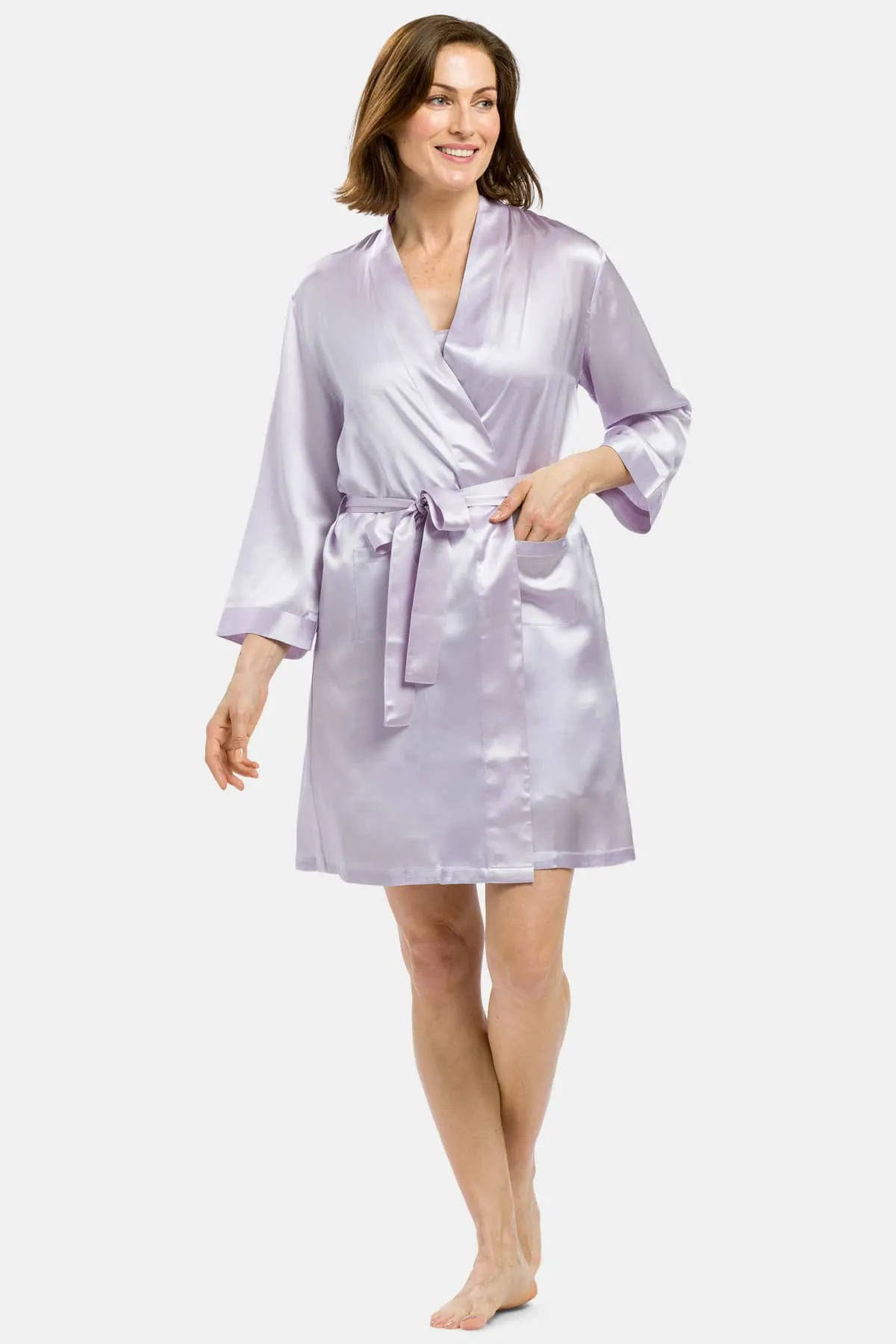 Women's 100% Pure Mulberry Silk Robe